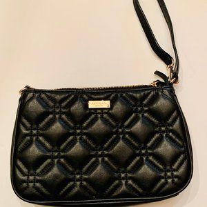 Kate Spade Black Quilted Wristlet